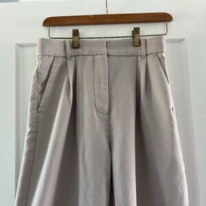 A&F Sloane Tailored Wide Leg Pant, 27" Waist, Short
